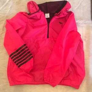 Pink Victoria’s Secret Nylon Pullover Jacket